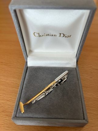 Pasador corbata Christian Dior - Dorado y plateado