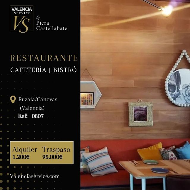 0807 - RESTAURANTE BISTRÓ CAFETERÍA EN ZONA REGNE