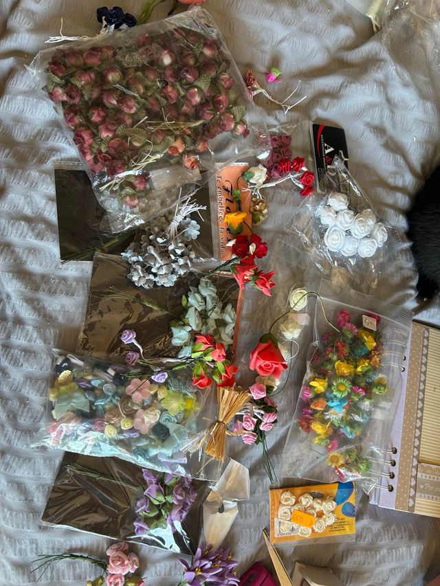 kit de lazos y cuerdas cuero y flores