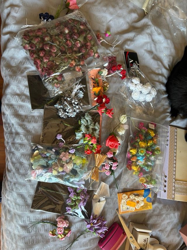 kit de lazos y cuerdas cuero y flores