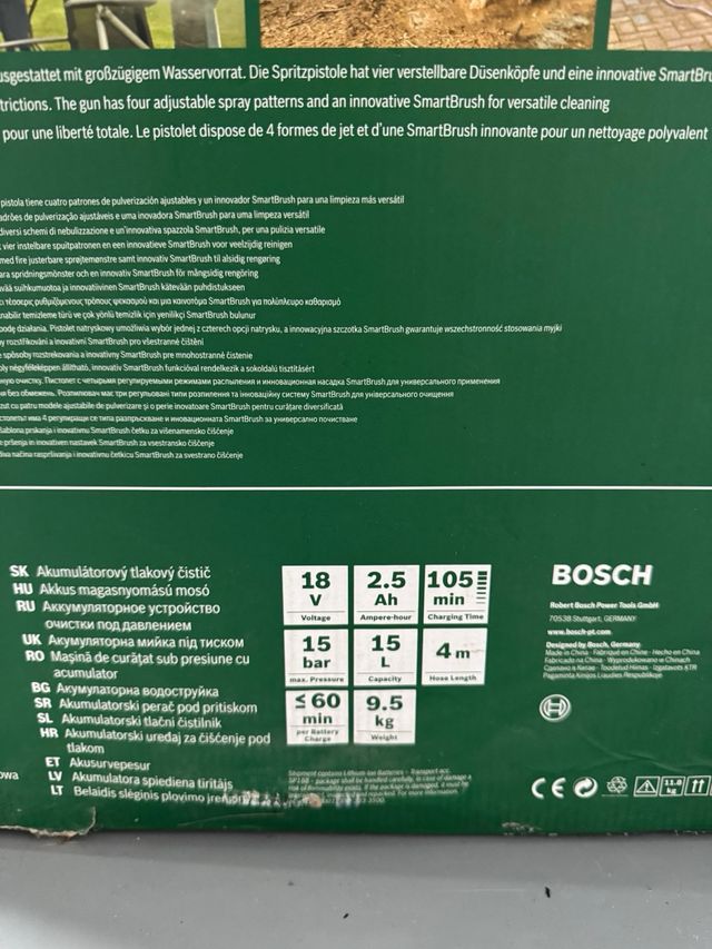 Lavadora de alta pressão Bosch Fontus 18v