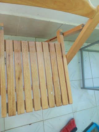 2 Sillas Plegables Madera