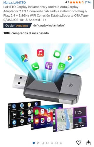 Carplay inalambrico y Android Auto *NUEVO*