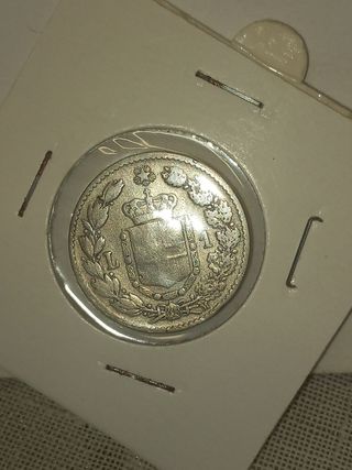 1 Lira Argento Italia 1887