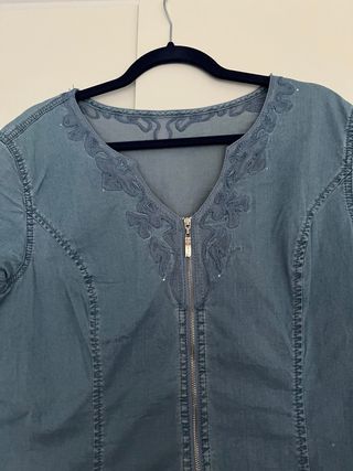 Blusa vaquera azul - Talla L