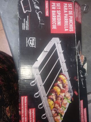 Parrilla con 7 pinchos Grill Season