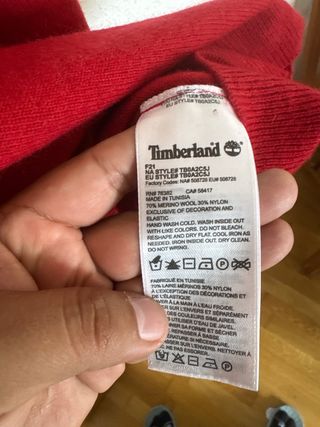Jersei Timberland rojo - Talla L