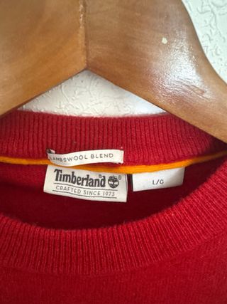 Jersei Timberland rojo - Talla L