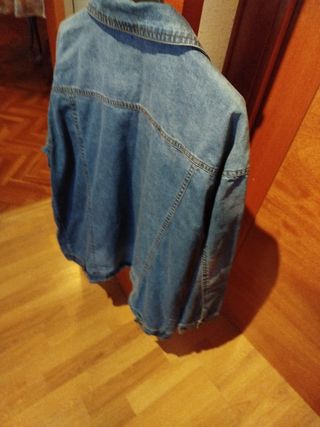 Chaqueta tejana azul mujer