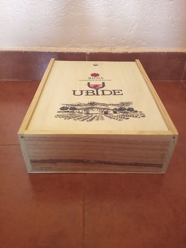 Scatola in legno Ubide Rioja - 3 bottiglie