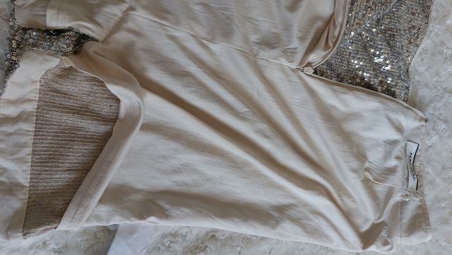 Mini Falda Plata Brillante