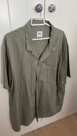 Camisa Zara verde - Talla XL