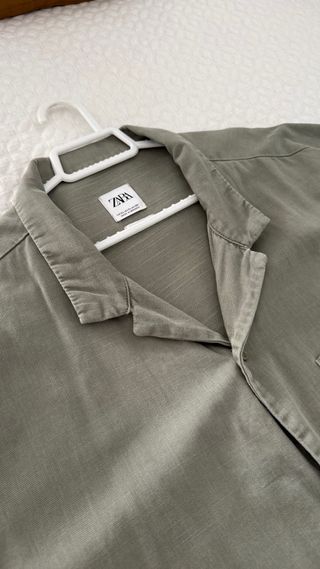 Camisa Zara verde - Talla XL