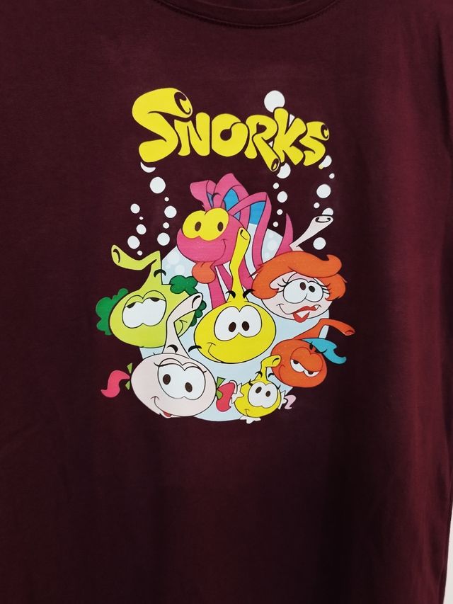 Camiseta snorkels granate talla M