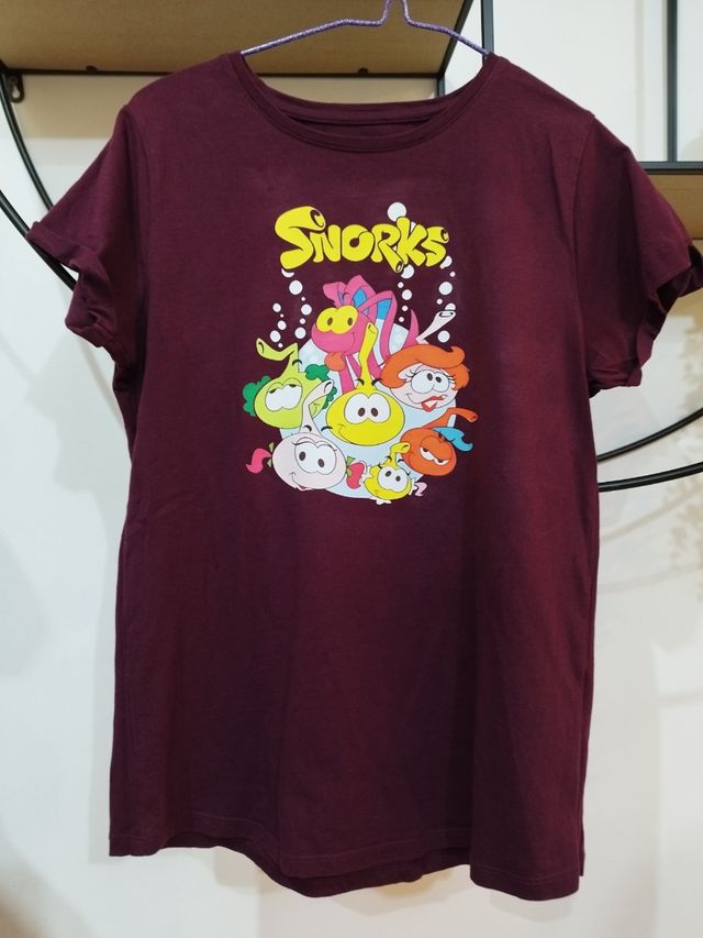 Camiseta snorkels granate talla M