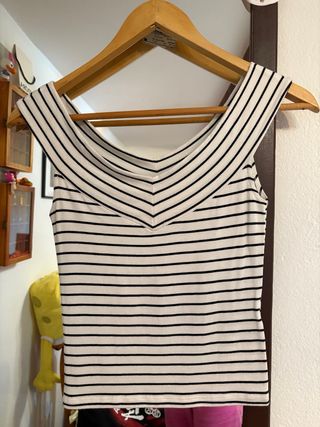Top rayas blanco-negro