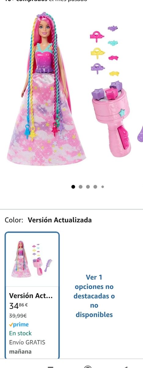 Muñeca Barbie Dreamtopia con trenzador de pelo