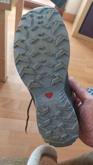 Zapatillas Salomon Trekking Gris-Rojo