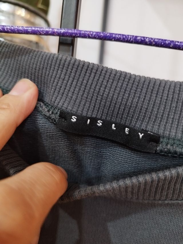 Sudadera asimétrica desigual gris M