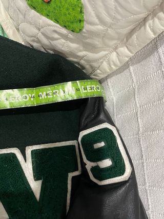 Chaqueta béisbol vintage verde