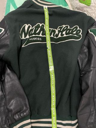Chaqueta béisbol vintage verde