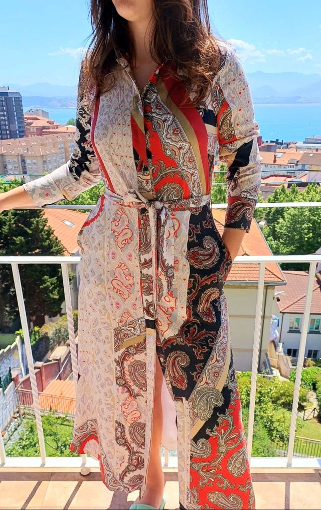 Vestido largo Massimo Dutti talla S