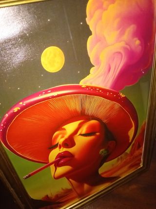 Quadro psichedelico retrò vintage