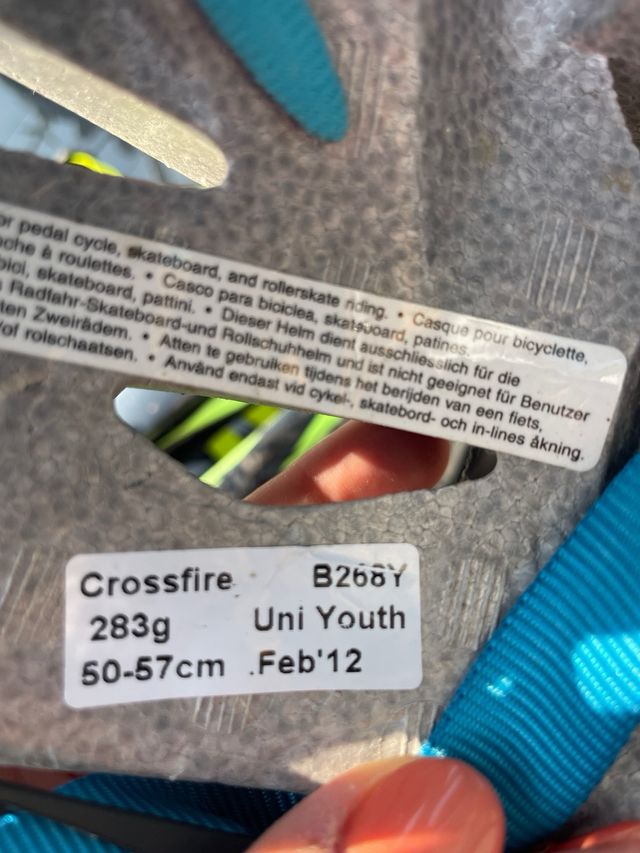 Casco bici Bell Crossfire blanco.