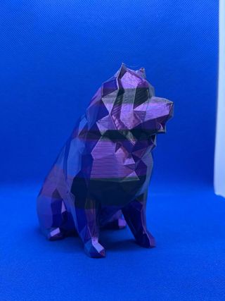 Chow Chow Poligonale 3d