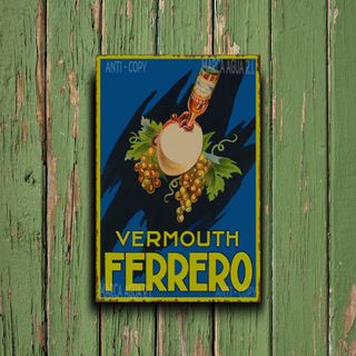 PLACA METALICA VERMOUTH VINO CARTEL METAL ANUNCIOS