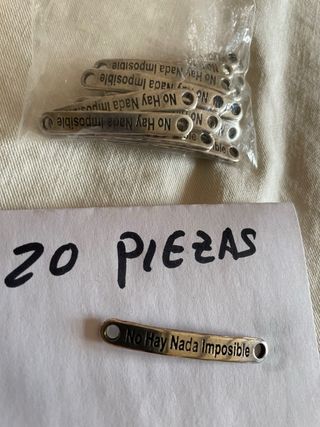 20 piezas para pulsera con frase