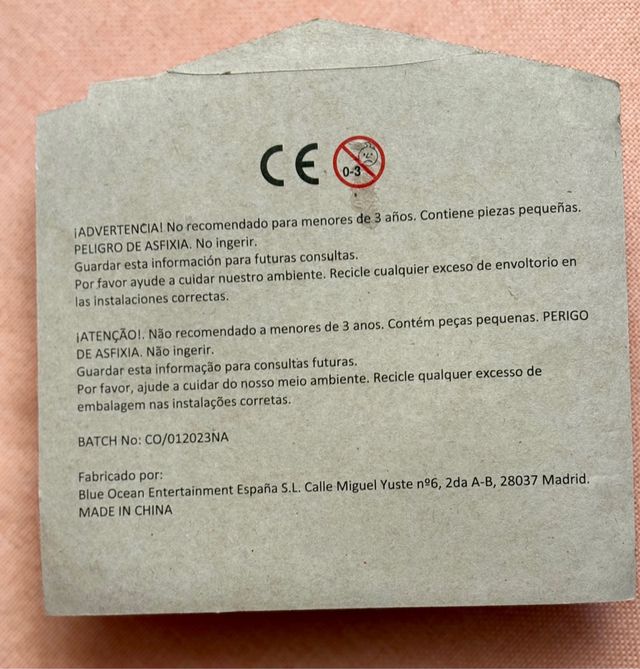 Blister Gomas de  borrar. Logotipo Nancy de famosa