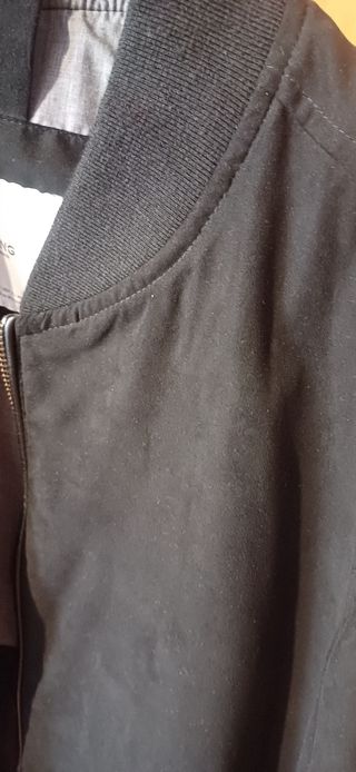 Chaqueta Mango Hombre Negra ante - Talla M