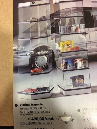 Vitrina Trapecio 