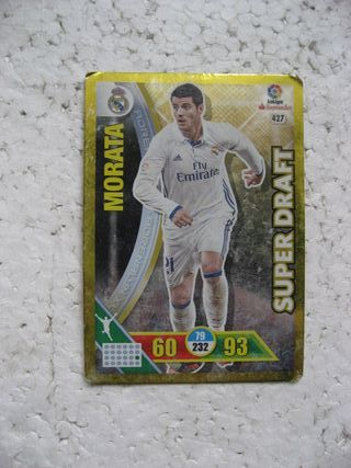 cromo fútbol Adrenalyn Morata 427 2016 2017