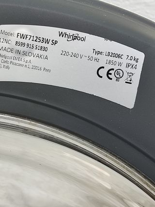 Despiece lavadora Whirlpool FWF71253W