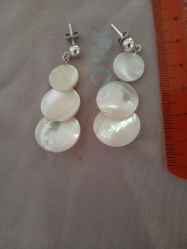 Pendientes Nácar y plata