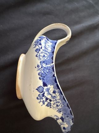 Salsiera vintage scozzese, dipinta a mano