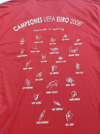 Camiseta auténtica España Campeones 2008 jugador
