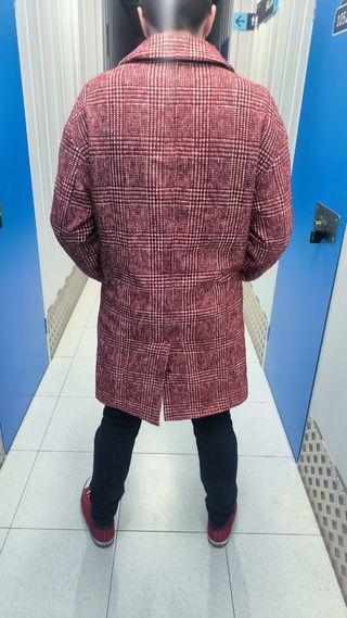 Abrigo Zara Hombre Cuadros Talla M