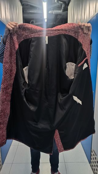 Abrigo Zara Hombre Cuadros Talla M