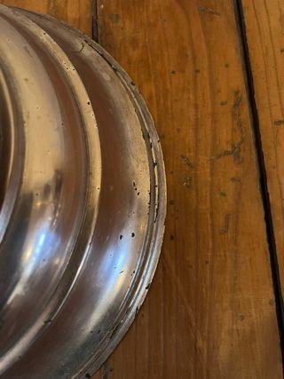 LAMPARA DE PIE DE MADERA Y METAL VINTAGE