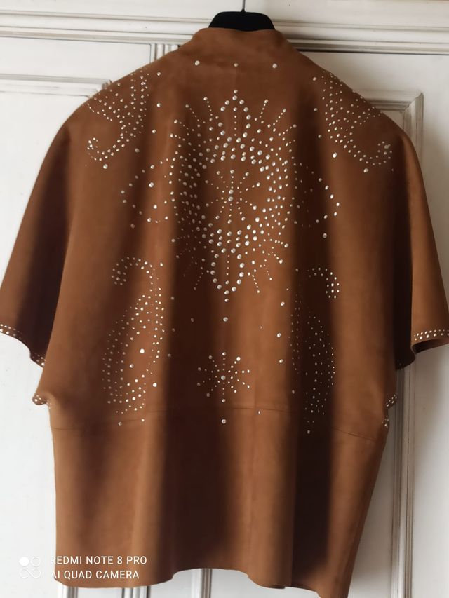 Sobrecamisa de ante mujer