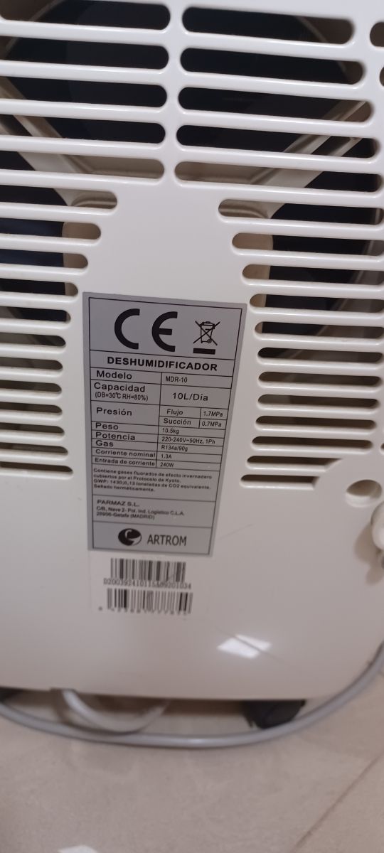 Deshumidificador Artom.
