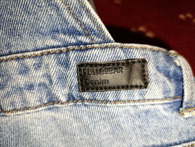 Salopette Jeans Corta Blu