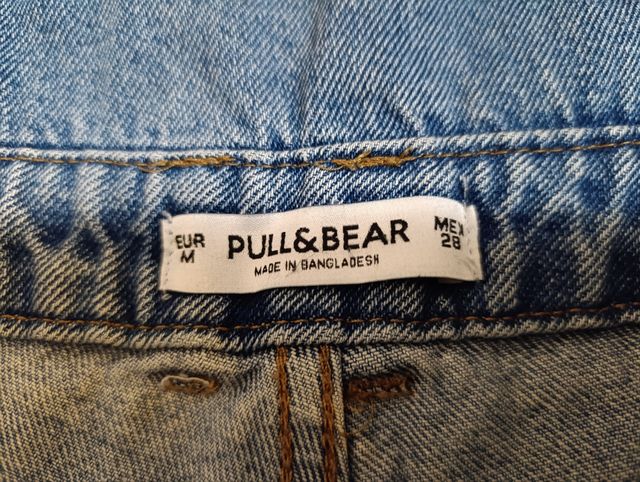 Salopette Jeans Corta Blu