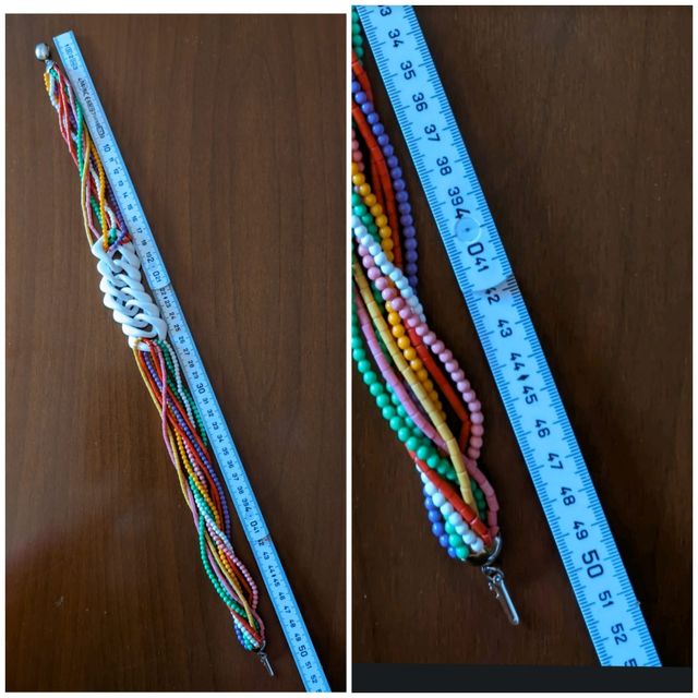 Collana pride arcobaleno perline anni '80