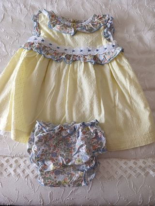 Vestido niña 36 meses plumeti