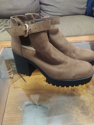 Botines mujer marrón