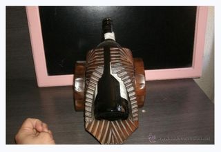 BOTELLERO DE MADERA NOBLE DE COLECCIÓN